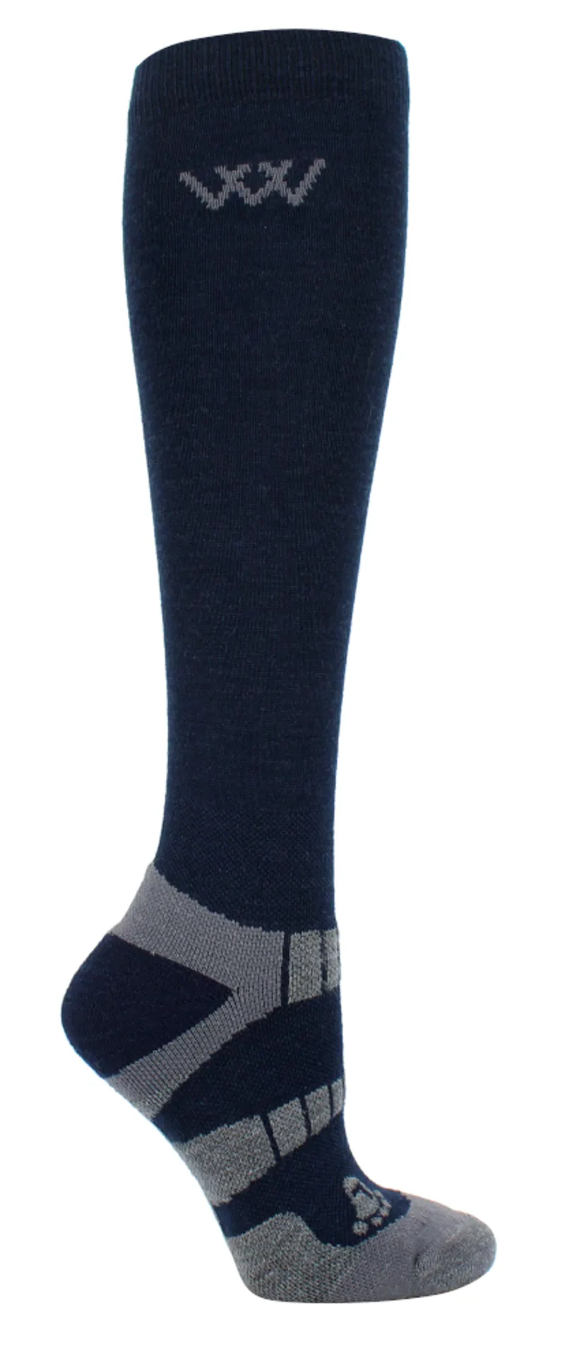 Woof Wear Winter Riding Socks Navy/Grey